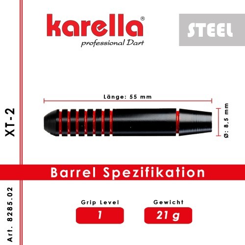 Karella XT-2 steel tip darts 21 grams
