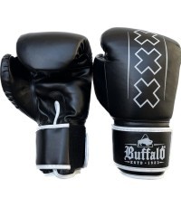 Buffalo Outrage bokso pirštinės, juodai baltos, 14oz