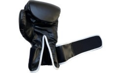 Buffalo Outrage boxing gloves black and white 14oz