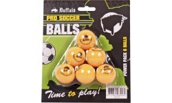 Набор мячей для настольного футбола Buffalo Pro, желтые, 6 шт.
