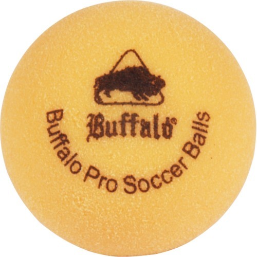 Table Soccer Balls Set Buffalo Pro, Yellow, 6 pcs