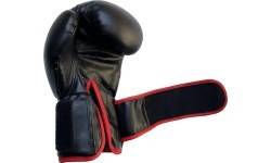 Buffalo Outrage boxing gloves black and red 12oz