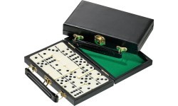 Domino žaidimas Philos Double 6, 19x12 cm