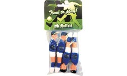 Stalo futbolo žaidėjai Buffalo, mėlyni / balti, 13 mm, 4 vnt.