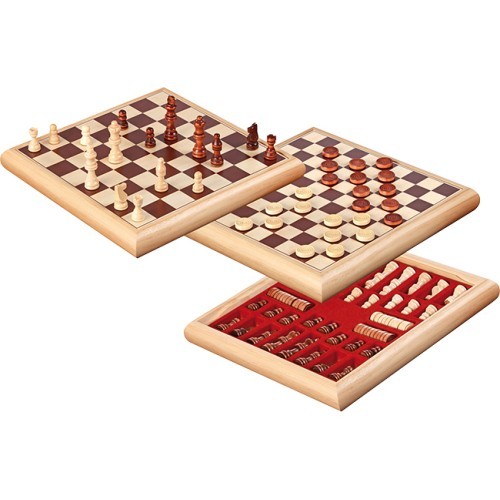 Набор шахмат и шашек Philos 32x32 см