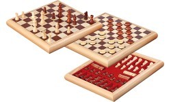 Набор шахмат и шашек Philos 32x32 см