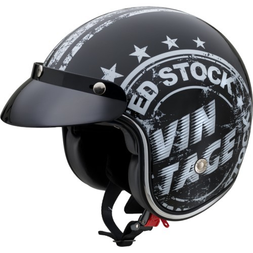 Motorcycle Helmet W-TEC Café Racer - Vintage Stock