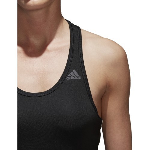 Adidas D2M Tank 3S Women's Top Black White BK2652