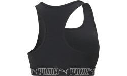 Спортивный бюстгальтер женский Puma Mid Impact Elastic чёрный 520302 01