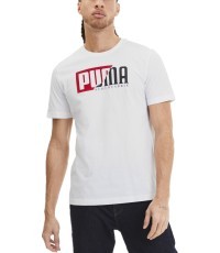 Puma Flock Graphic Tee White