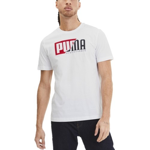 Puma Marškinėliai Flock Graphic Tee White