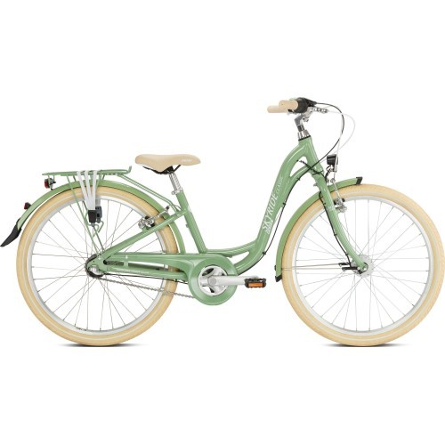 Dviratis PUKY Skyride 24-3 Classic Alu retro green