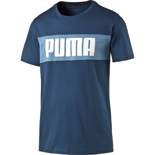Puma Power Block Dry Tee Blue Men's T-Shirt 836515 12
