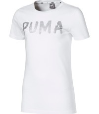 Puma Girls' T-Shirt Alpha Tee G White 581360 02