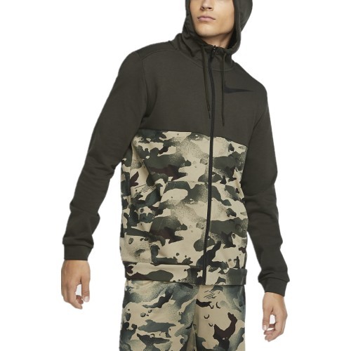 Nike Men's Sweatshirt M NK Dry FZ FA Camouflage Green