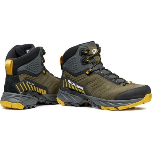 Scarpa Rush TRK GTX Hiking Boots for Men - Tamsiai žalia (military - mustard)