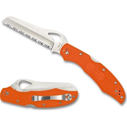 Sulankstomas peilis Spyderco BY17SOR2 Cara Cara 2 Rescue, oranžinis