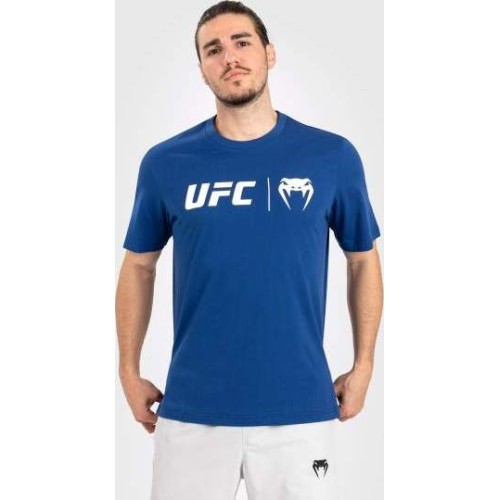 Футболка UFC Venum Classic T-Shirt - темно-синий/белый