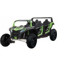 Keturvietis bagis ATV Racing UTV2000 su ličio jonų akumuliatoriumi, žalias