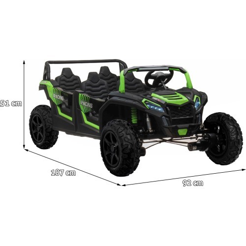 4-seater Buggy ATV RACING UTV2000 Vehicle With Li-ion Battery Green