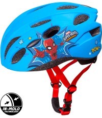 Cycling Helmet Dvirtex Spiderman, Size 52-56 cm, Blue/Red