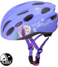 Велосипедный шлем Dvirtex Frozen, размер 52-56 см, фиолетовый