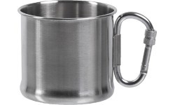 Nerūdijančio plieno puodelis su karabinu 500 ml