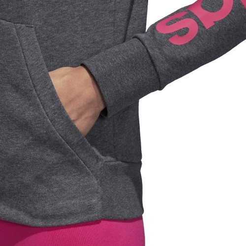 Adidas Džemperis Ess Lin Fz Hoodie Grey CZ5720