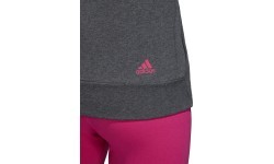 Adidas Ess Lin FZ Hoodie sweatshirt Grey CZ5720