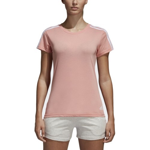 Блузка Adidas Essentials 3-Stripes Pink White CF8833