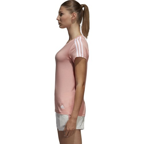 Adidas Essentials 3-Stripes Blouse Pink White CF8833