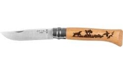 Opinel knife 8 inox oak Animal series - dog