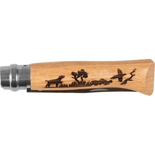 Peilis Opinel No 8 Inox Animal, ąžuolas – šuo