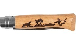 Opinel knife 8 inox oak Animal series - dog