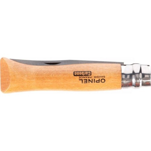 Opinel 9 carbon beech knife in blister