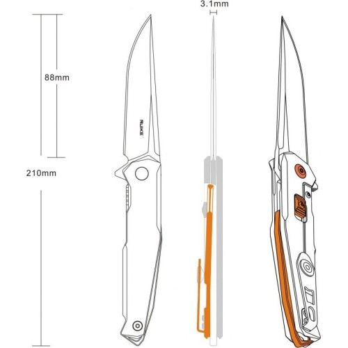 Sulankstomas peilis Ruike M108-TZ