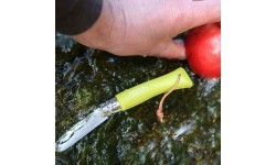 Opinel Colorama 07 inox peilis su virvute, šviesiai žalias