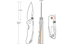 Folding Knife Ruike P671-CB, Black