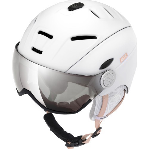 Ski helmet meteor holo - White