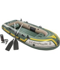 Seahawk pontonas 3 asmenų siurblys + 2 irklai Intex 68380