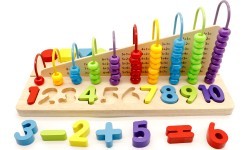 Educational toy abacus, blocks of figures ECOTOYS