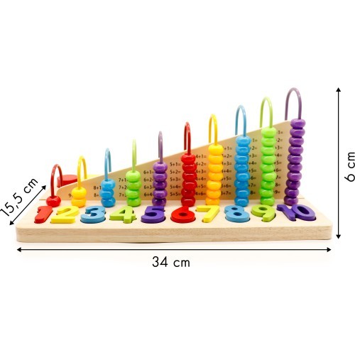 Educational toy abacus, blocks of figures ECOTOYS