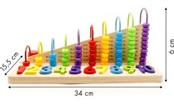 Educational toy abacus, blocks of figures ECOTOYS