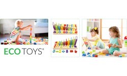 Educational toy abacus, blocks of figures ECOTOYS