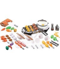 Mini kepsninė ECOTOYS su virtuvės priedais vaikams