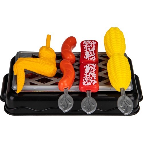 Mini grill ECOTOYS with kitchen accessories for children