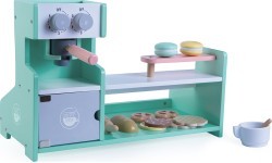 Medinė virtuvė, kavinė ir kepyklėlė ECOTOYS