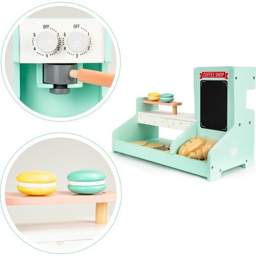 Medinė virtuvė, kavinė ir kepyklėlė ECOTOYS