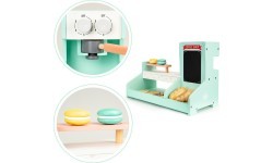 Wooden kitchen, cafe shop, bakery shop ECOTOYS