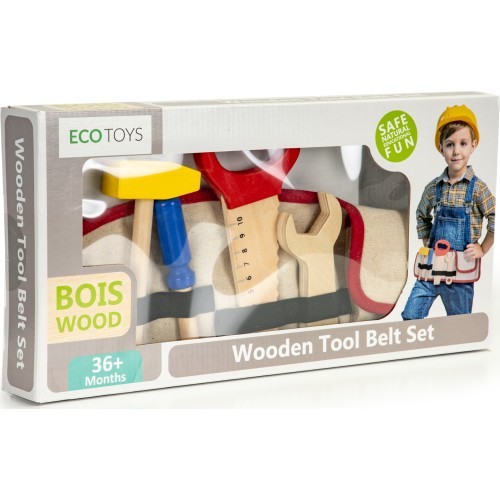 Mediniai įrankiai su diržu Ecotoys DIY